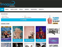 Tablet Screenshot of imaginecinemas.com